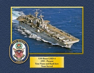  USS BOXER LHD4 Impresión Personalizada Personalizada de Barcos de la Marina de los Estados Unidos Idea de Regalo Única - Imagen 1 de 12