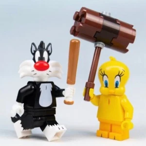 Lego Looney Tunes Sylvester & Tweety Minifigure Set - Picture 1 of 3