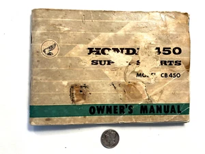 EARLY ORIGINAL 1965 HONDA 450 SUPER SPORTS MODEL CB450 OWNERS MANUAL - Bild 1 von 6