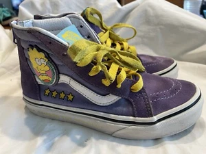 Vans x The Simpsons SK8-Hi Lisa For President Sneakers Kids Size 2 - Picture 1 of 8