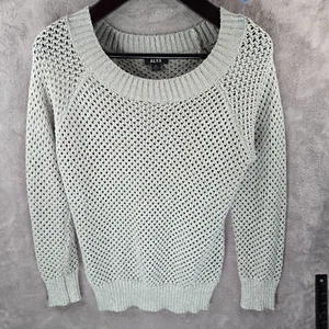 Alyx Metallic Silver Open Knit Sweater Womens XLarge Fall 2024 Fashion Trend - Picture 1 of 15