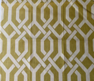 Kravet Jerry - 123 Geometric Green Designer Fabric Remnant 24x24" - Image 1 of 3