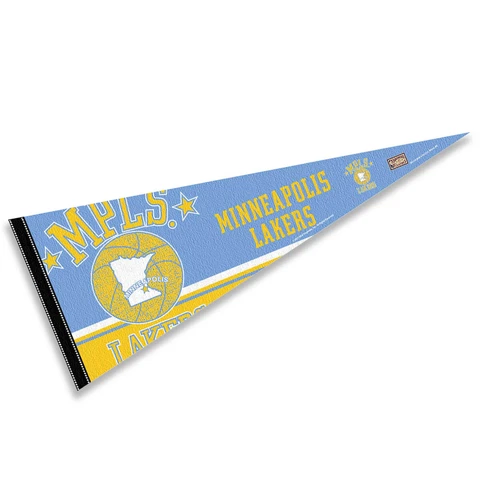 Los Angeles Lakers Throwback Retro Vintage Full Size Pennant Flag Banner Cover