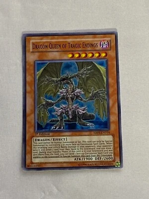 Yu-Gi-Oh! First Edition Super Rare Dragon Queen of Tragic Endings ABPF-EN014 - Image 1 of 2