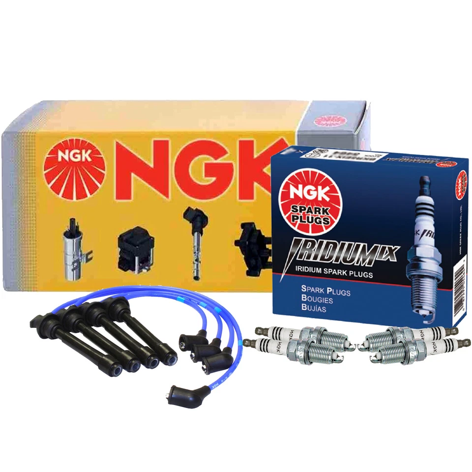 Kit de 4 bujías NGK Wire & Iridium IX Platinum para Hyundai Kia 2.0 L4 DOHC Foto 1 de 1