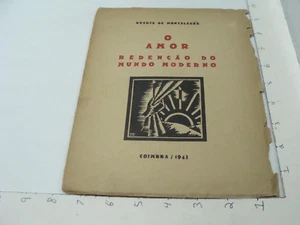 ORIGINAL - 1943 -- O AMOR Redencao do mundo moderno 24pgs block print cover - Picture 1 of 8