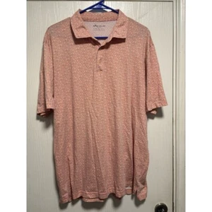 Peter Millar SEASIDE XL Pima Cotton Golf Button Polo All Over Print Sea … - Picture 1 of 7