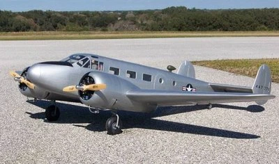  Beechcraft  D-18, C-45  82" Giant Scale RC Model AIrplane Printed Plans   - Image 1 of 4