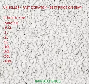 PREMIUM GRADE Perlit 1-5 mm Mischen - Kompost hydroponisch wachsend 0,5L-100L - Bild 1 von 1