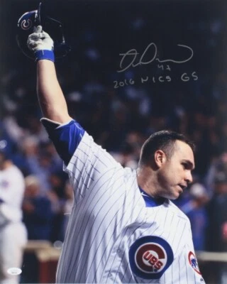 Miguel Montero Autographed 16x20 JSA COA w “2016 NLCS G5” Inscription Go Cubs! - Image 1 of 3