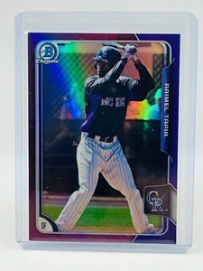 2015 Bowman Chrome Prospects Raimel Tapia Purple #118/250 - Picture 1 of 2