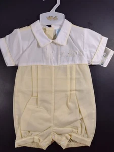 9M Will'beth besticktes gelb-weißes 1-teiliges Outfit, Hase - Bild 1 von 7