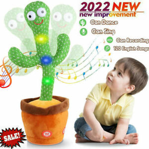 Dancing Cactus Plush Toy Can Singing And Recording To Learn Talking Kids Gift PA