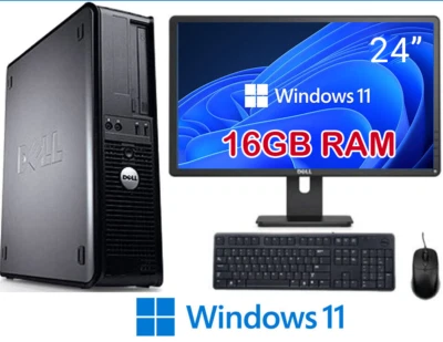 POSTAZIONE PC WINDOWS 11 RAM 16GB e SSD 240GB COMPUTER E MONITOR 24'' POTENTE - Immagine 1 di 4