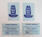 Arby's Roast Beef Sandwich Free Pepsi-Cola 4 Cards Vintage Coupon Card (Expired)
