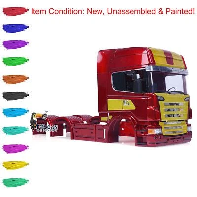 TOUCANRC RC Car Body Shell High-roof Cabin for 6x6 6x4 1/14 Tractor Truck Model - Image 1 of 4