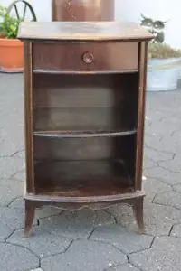 L/ altes kleines Holz Kästchen mit Schublade u. 2 Fächer - ca. 41x37x66,5 cm. /H - Bild 1 von 12