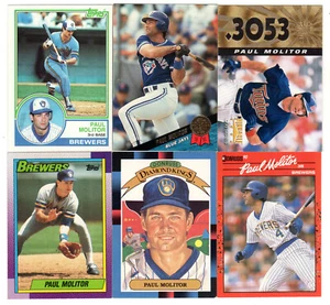 Lote de (6) tarjetas PAUL MOLITOR ¡con tarjeta Topps 1983!... CERVECEROS - Imagen 1 de 1
