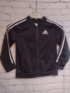 Adidas Climacool Black White Track Jacket Full Zip Up Youth - Picture 1 of 10