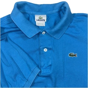 Camisa Lacoste Para Hombres 7 Azul Polo Logo Caimán Golf Preppy Clásica - Imagen 1 de 7