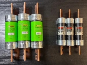 Bussmann FRN-R-125 lot of 3 & FRN-R-80 lot of 3, 6 total - Picture 1 of 3
