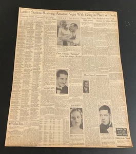 RARE Original 7/8/1934 Newspaper Article - Don Ameche Young Actor Fashion Gowns - Picture 1 of 4