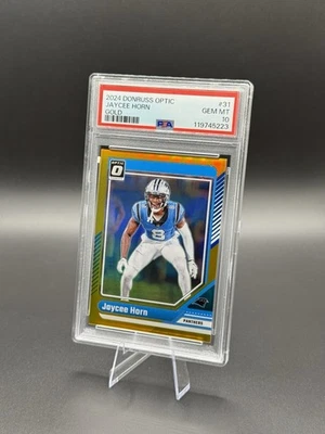 2024 PANINI DONRUSS OPTIC JAYCEE HORN GOLD /10 PSA 10 GEM MT 🔥 - Image 1 of 2