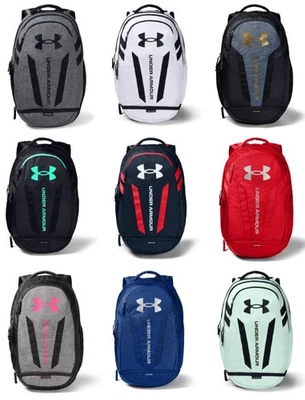 Under Armour 1361176 UA Hustle 5.0 Storm Backpack School Laptop Book Bag - Image 1 of 4