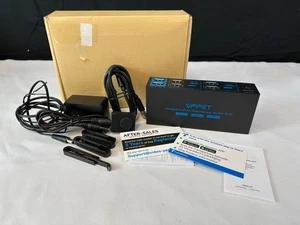 VPFCT VP-SW223 Black Blue USB 3.0 HDMI Displayport KVM Dual Monitor Switch 2x2 - Picture 1 of 11