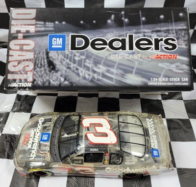 GM DEALERS Dale Earnhardt #3 Goodwrench 2001 Monte Carlo 1:24 Action CLEAR 1/300 - Image 1 of 4