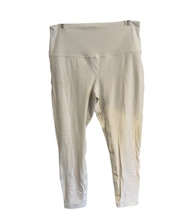 Lululemon Women's Size 12 Align High Rise Leggings White Athletic RN#106259 - Picture 1 of 4