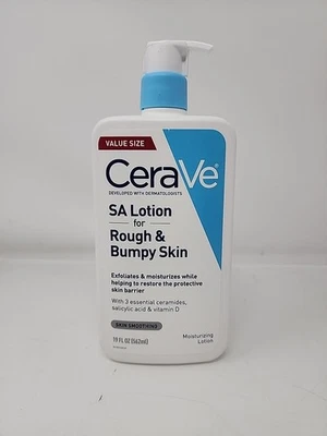 CeraVe SA 乳液适用于粗糙和颠簸的皮肤 19 盎司维生素 D,透明质酸乳酸 — 第 1/2 张图片