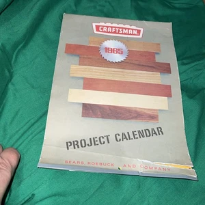 Calendario da parete progetto artigianale Sears 1965 vintage - Foto 1 di 20