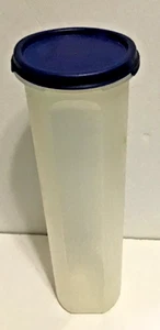 Tupperware Modular Mates Round 5 (Spaghetti Dispenser) Blue Lid 4.75 Cups - Picture 1 of 8