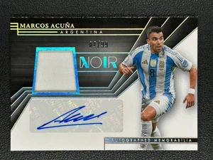2024-25 Panini Noir Soccer Color Marcos Acuna Auto Jersey 04/99 Argentina#Z - Picture 1 of 2