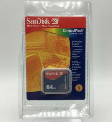 Vintage SanDisk 64 MB CompactFlash Card (SDCFB-64-768) - Image 1 of 2