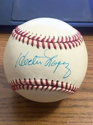HECTOR LOPEZ 2 SIGNED AUTOGRAPHED OAL BASEBALL!  Yankees, Athletics! - Image 1 of 2