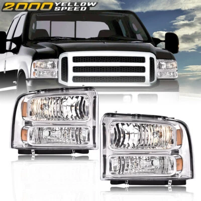 Fit For 1999-2004 Ford F250 F350 Ford Super Duty Excursion Conversion Headlights - Изображение 1 из 4
