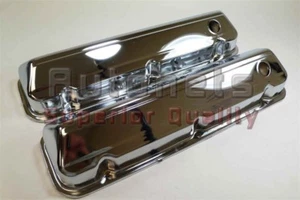 Chrome Steel Ford Big Block Valve Covers 1968-UP V8 429-460 BBF Car Truck HotRod - Picture 1 of 2