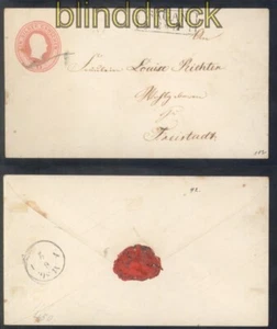 Preussen Ganzsachenumschlag U 1 A Wst. 1 Sagan nach Freistadt (50168) - Bild 1 von 1