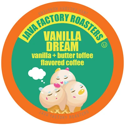 Java Factory Single Cup Coffee for Keurig K Cup Brewers, Vanilla Dream, 80 Count - Image 1 of 4
