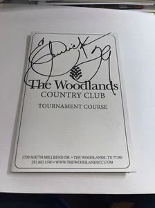 Eric Dickerson Pro Football HOFer Rams Pro Am firmato The Woodlands Scorecard - Foto 1 di 1