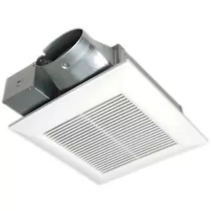 Panasonic Ventola di scarico sfiato bagno 100 luce CFM griglia bianca ventilazione bagno - Foto 1 di 1