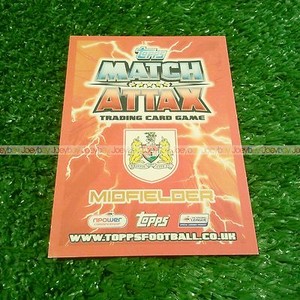 12/13 BRISTOL CITY - DERBY COUNTY BASE CARD MATCH ATTAX CHAMPIONSHIP 2012 2013