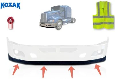 Spoiler labial inferior de plástico para pára-choque Kenworth T660 - Imagem 1 de 4