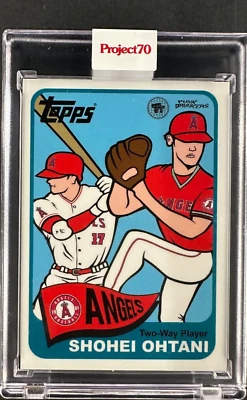 1965 TOPPS BASE #244 SHOHEI OHTANI TWO-WAY PLAYER ANGELS - Image 1 of 2