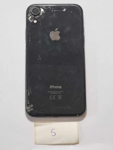IPHONE XR HOUSING FRAME CRACKED BACK - CHARGING PORT & LOUD SPEAKER - NO RETURNS - Picture 1 of 17