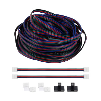 32.8ft RGB Extension Wire Cable Cord Kit for 4 Pins LED Tape Lights - Image 1 of 4