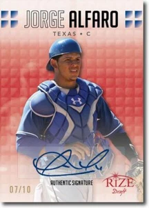 JORGE ALFARO 2013 Rize Rookie Autograph RED Auto RC #/10 - Picture 1 of 2