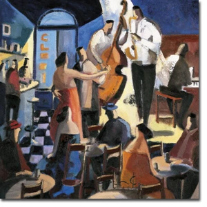 Bailando by Didier Lourenco Gallery-Wrapped Canvas Giclee Art (14 in x 14 in) - Picture 1 of 1
